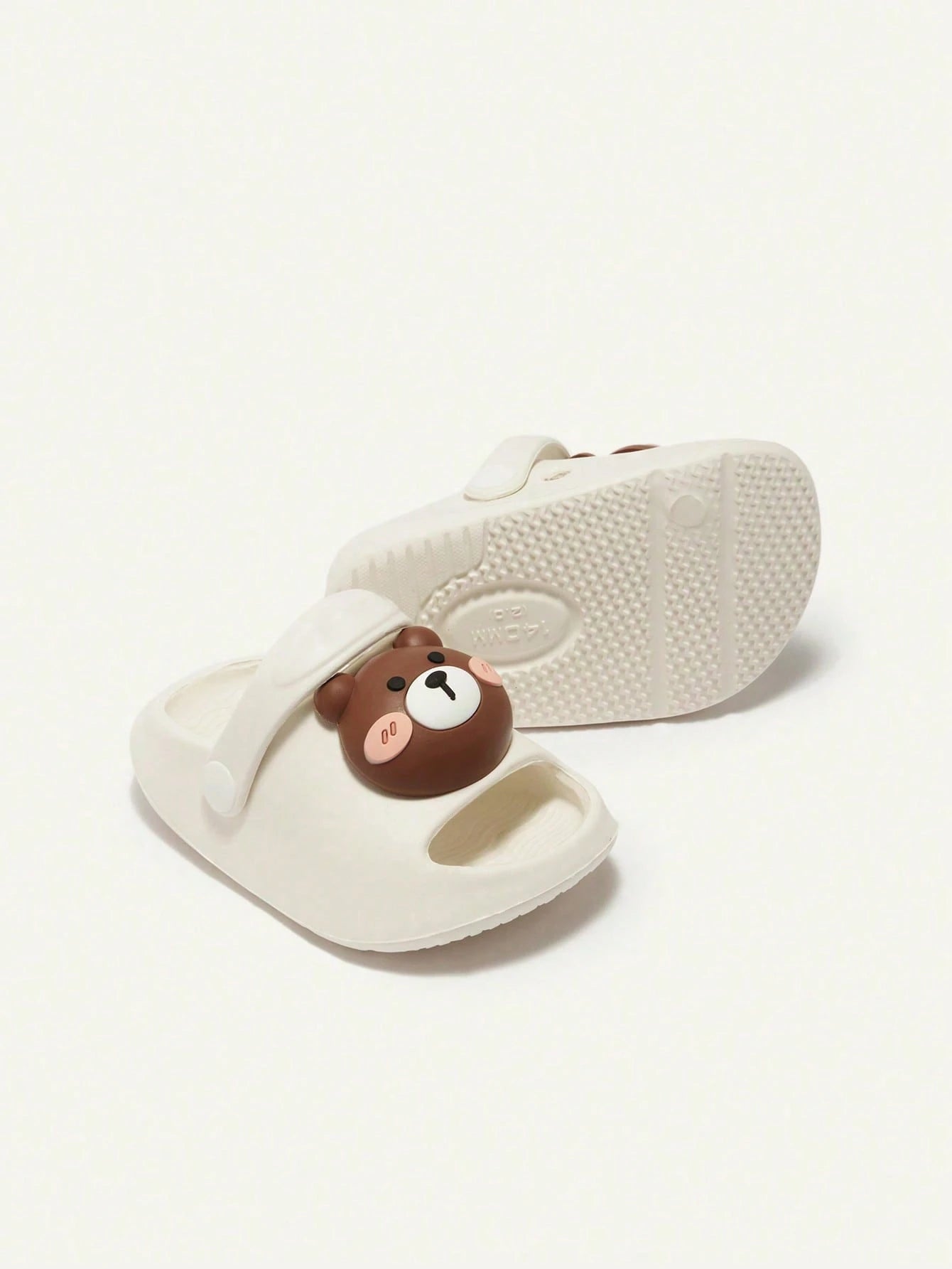 Cozy Pixies Cute Bear Pattern Soft Comfortable Anti-slip Baby Sandals