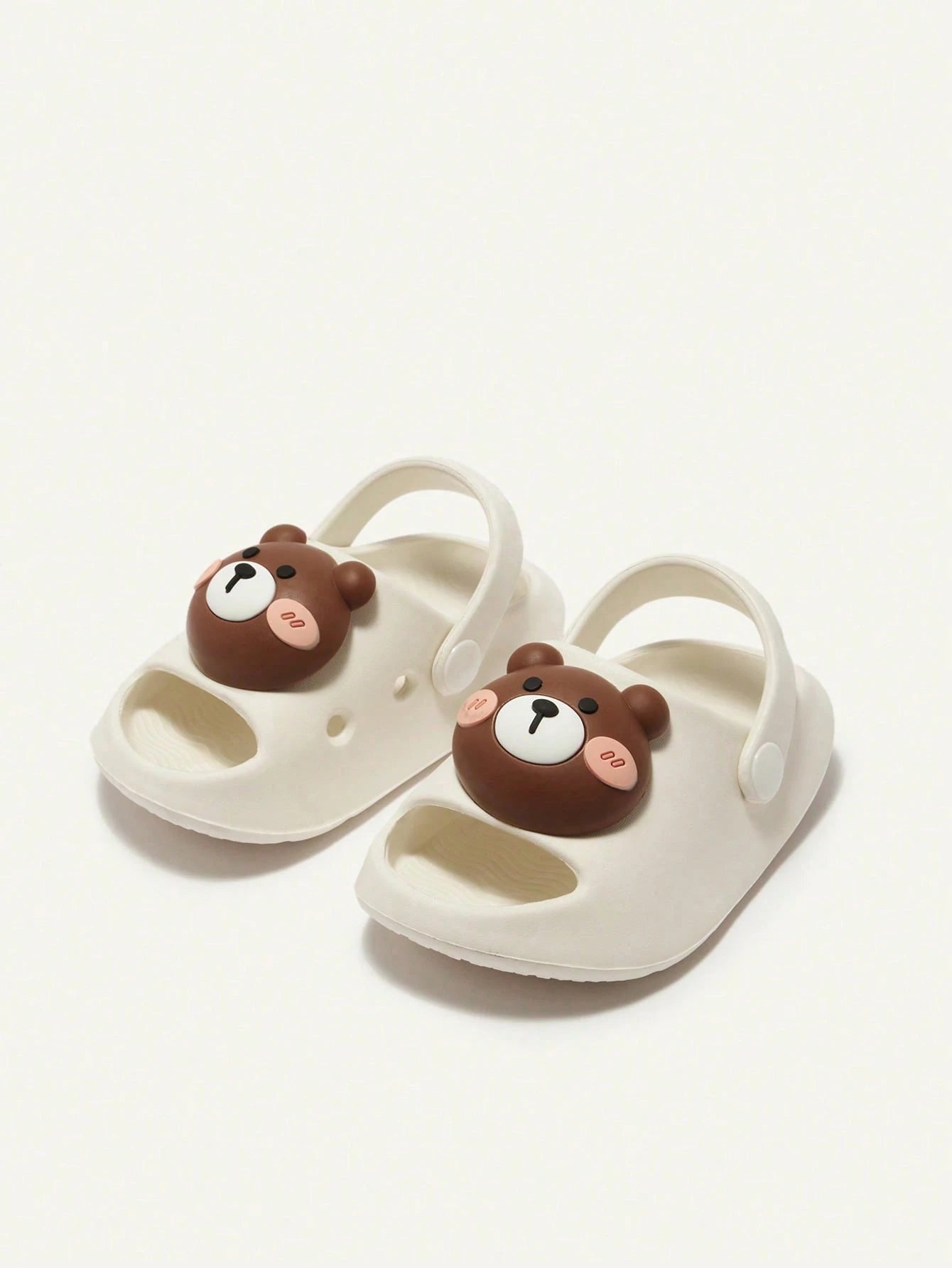 Cozy Pixies Cute Bear Pattern Soft Comfortable Anti-slip Baby Sandals