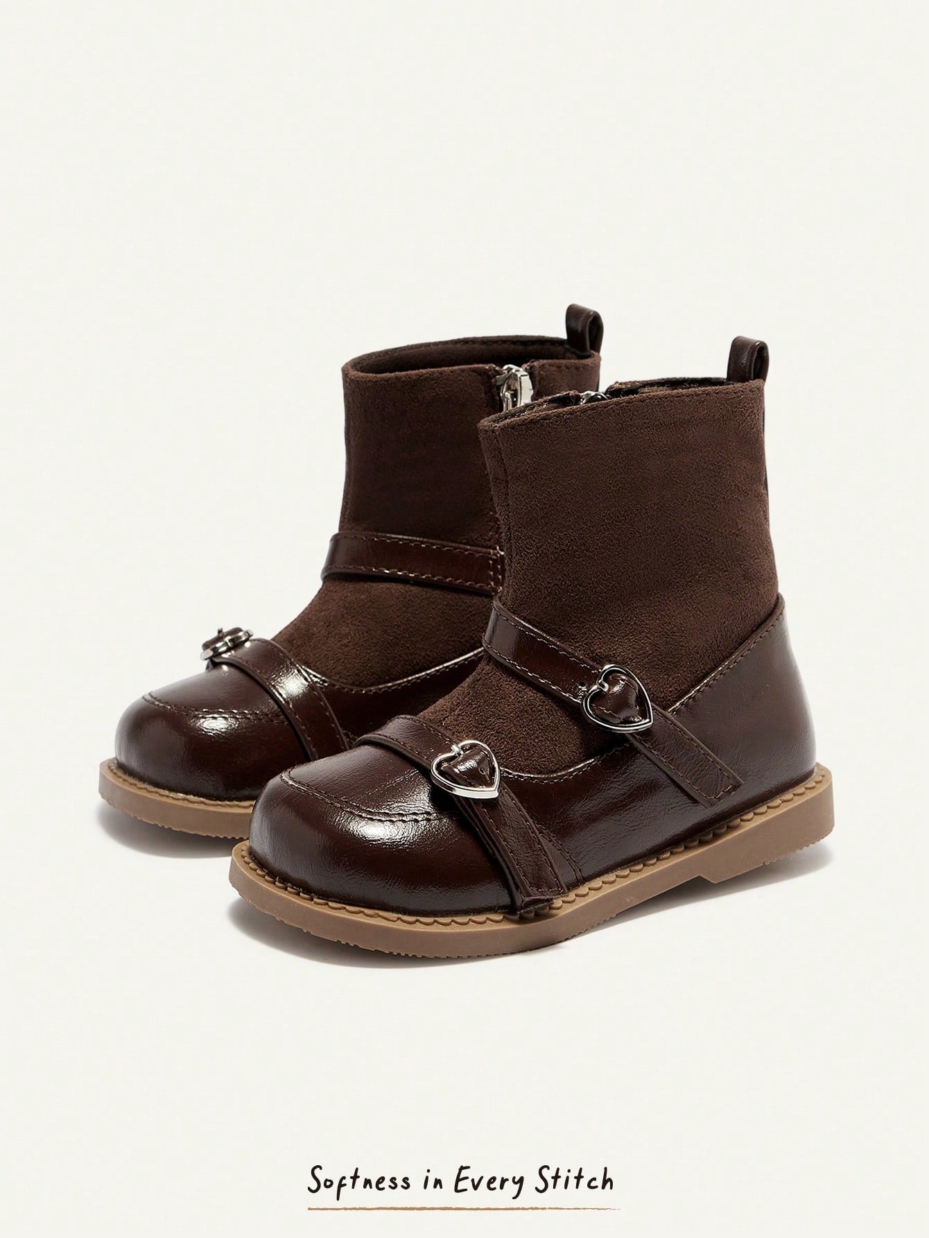 Casual Mary Jane Ankle Boots Autumn And Winter Button Boots