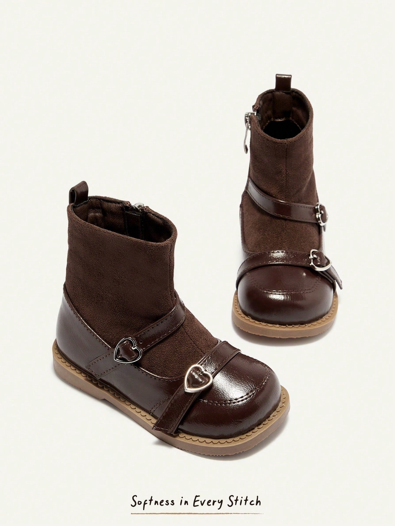 Casual Mary Jane Ankle Boots Autumn And Winter Button Boots