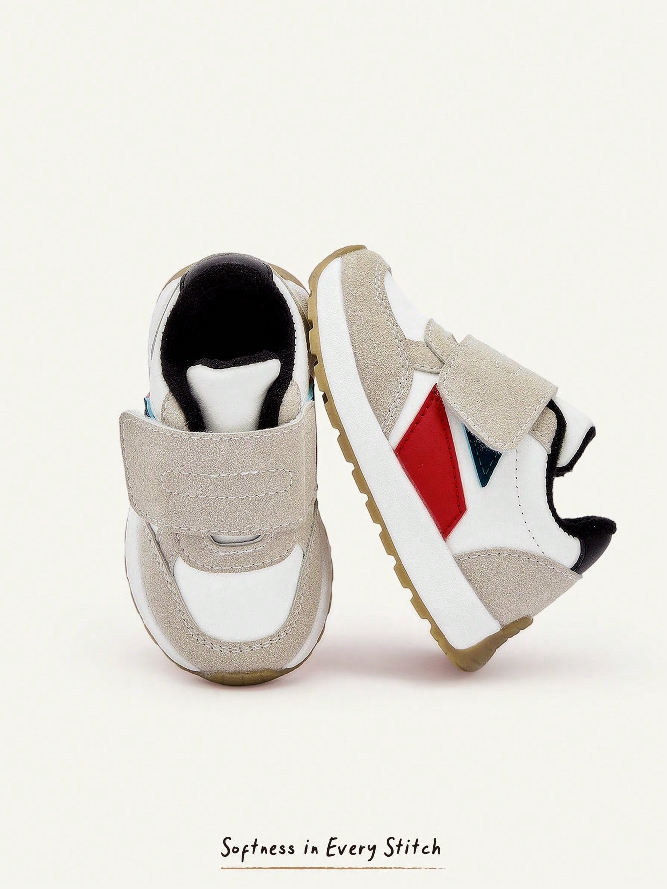 Contrasting Colors Multi-Color Matching Boys Soft Bottom Flat