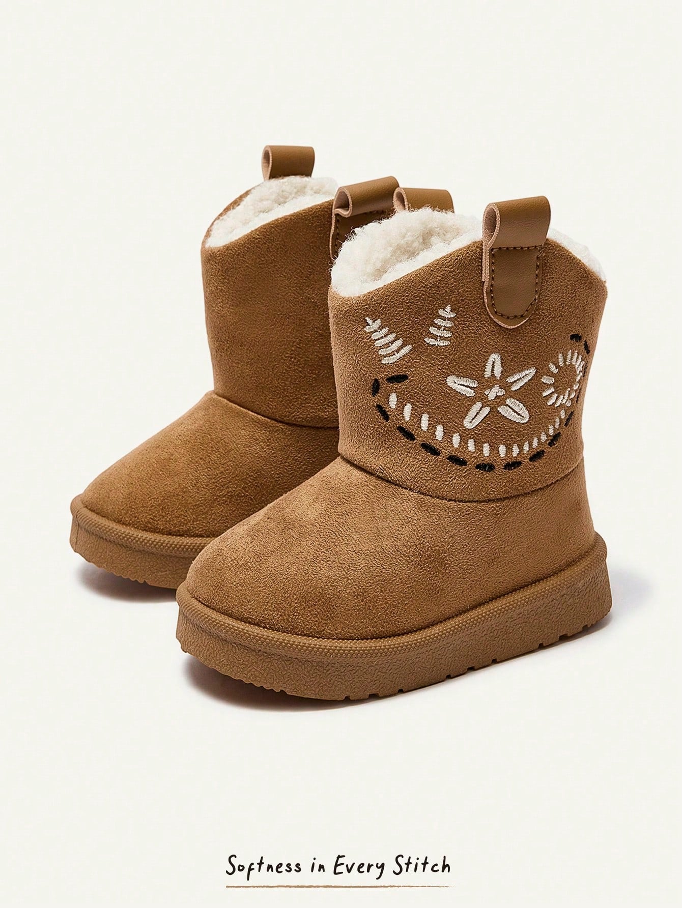 Camel Winter High-Top Snow Boots