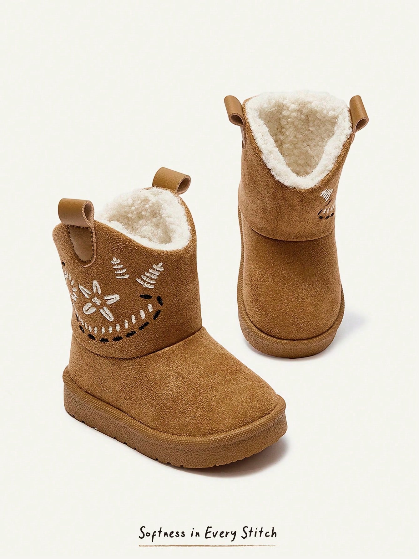 Camel Winter High-Top Snow Boots
