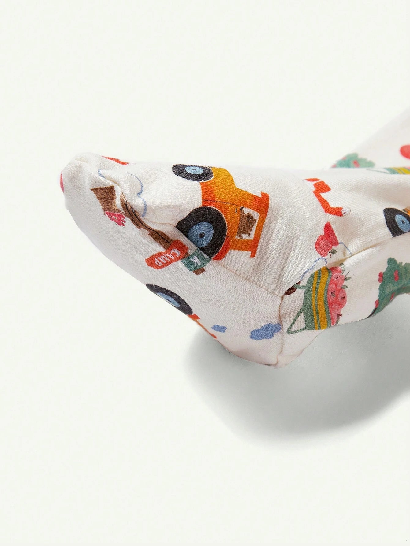 Cozy Pixies Newborn Baby Boy Knitted Soft Plant Pattern Round Neck Long Sleeve Footed Jumpsuit Pants