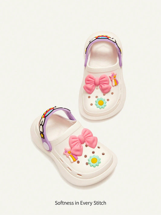 Cozy Pixies Rabbit Cute Cartoon Children Slip-On Toddler Clogs, Universal For Girls