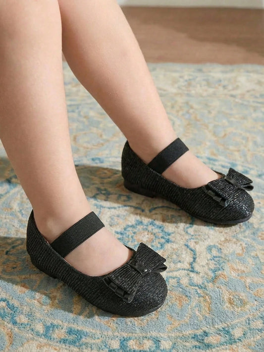 Elegant Princess Style Black Patent Leather Mary Jane Shoes