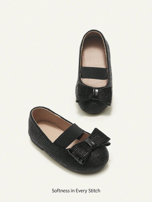 Elegant Princess Style Black Patent Leather Mary Jane Shoes