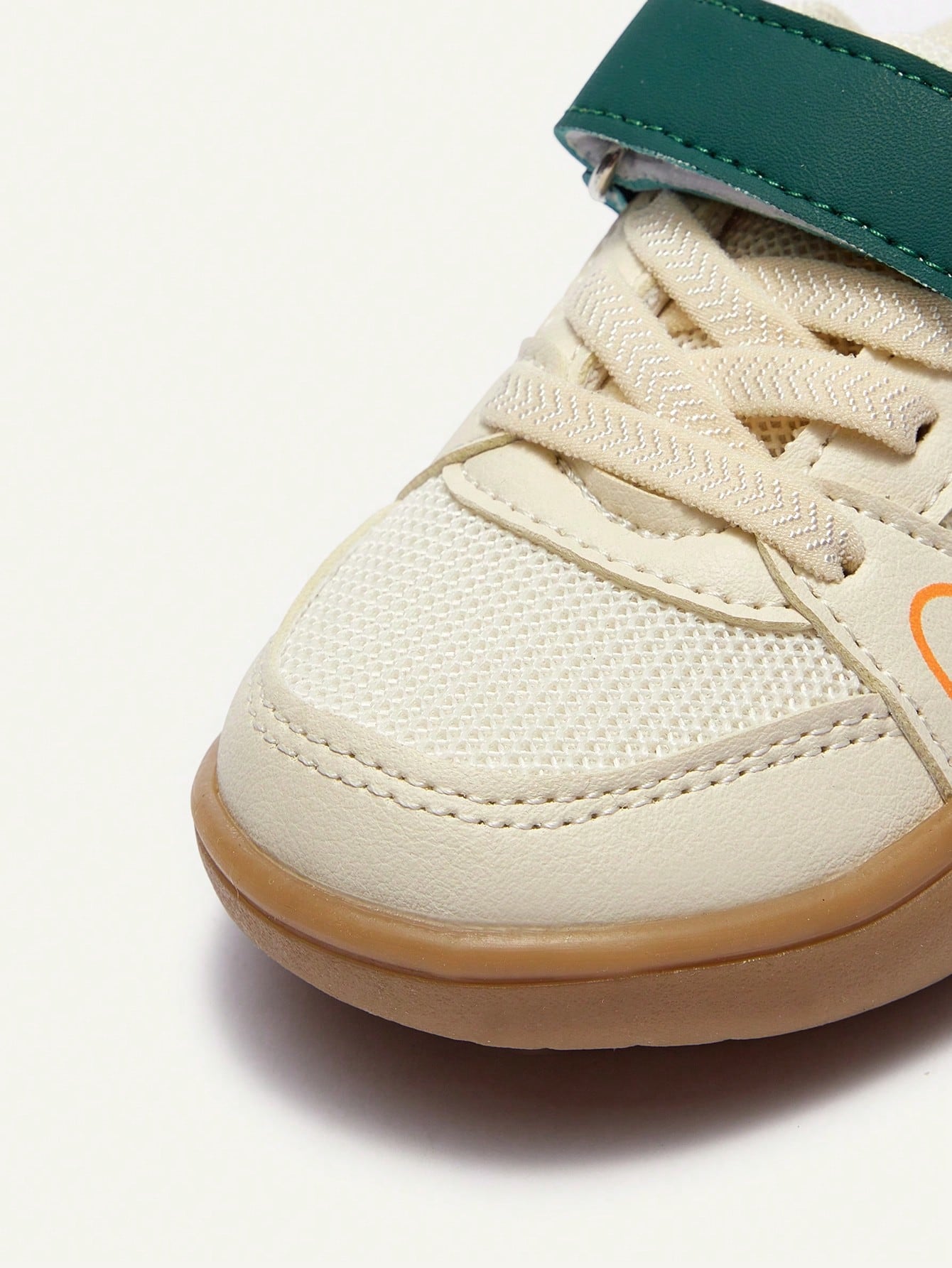 Mesh Football Brown Green Flat Bottom Baby Sneakers