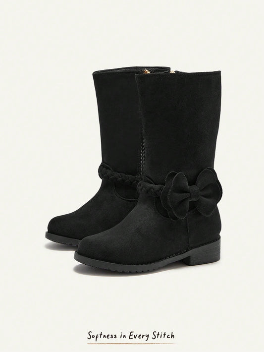 Pastoral Girl Brown Fleece Warm Winter Boots