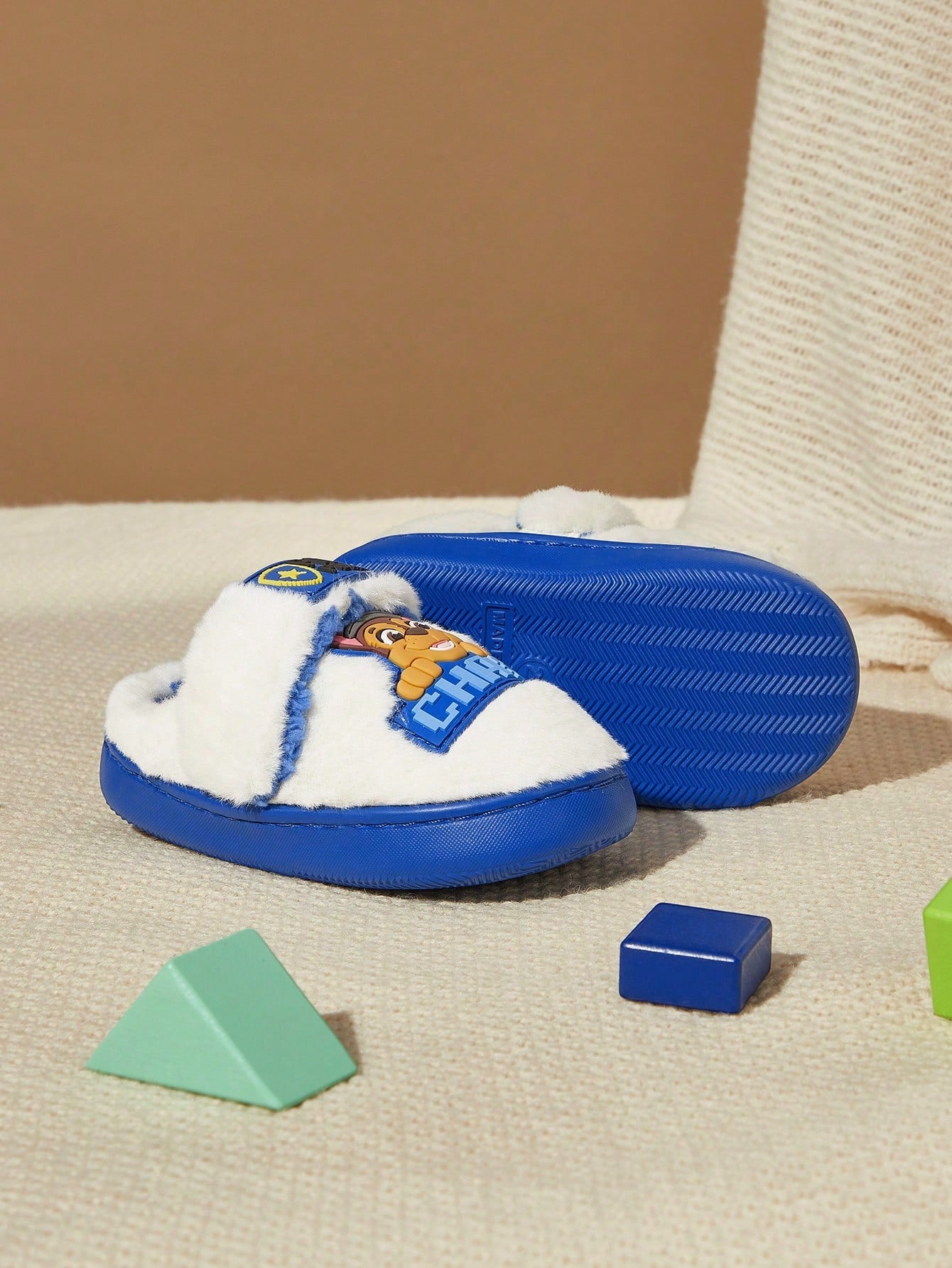 PAW Patrol Autumn And Winter Boys Blue Cute Cartoon Non-Slip Indoor Slippers