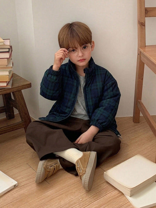 Long Sleeve Thick Outerwear Cool Young Boys Padded Coat Fall