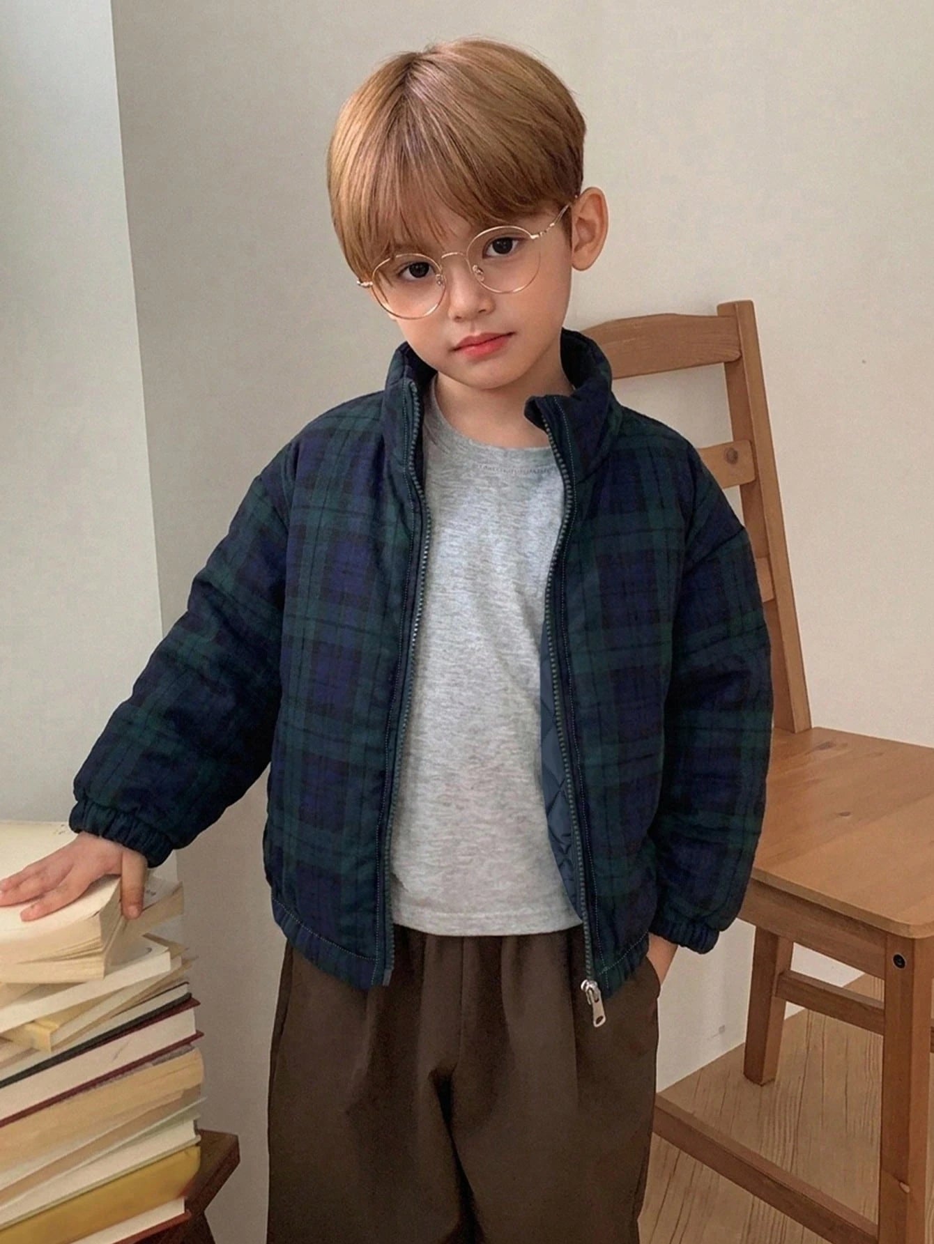 Long Sleeve Thick Outerwear Cool Young Boys Padded Coat Fall