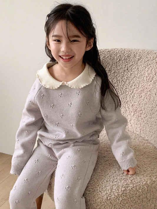 DAZY Young Girls Knit Sweater Set