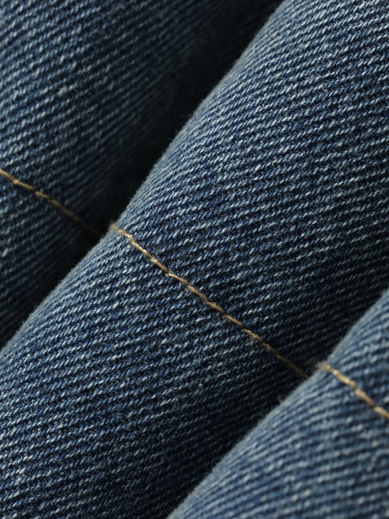 Loose Fit Collared Long Sleeve Thick Denim Jacket Coat