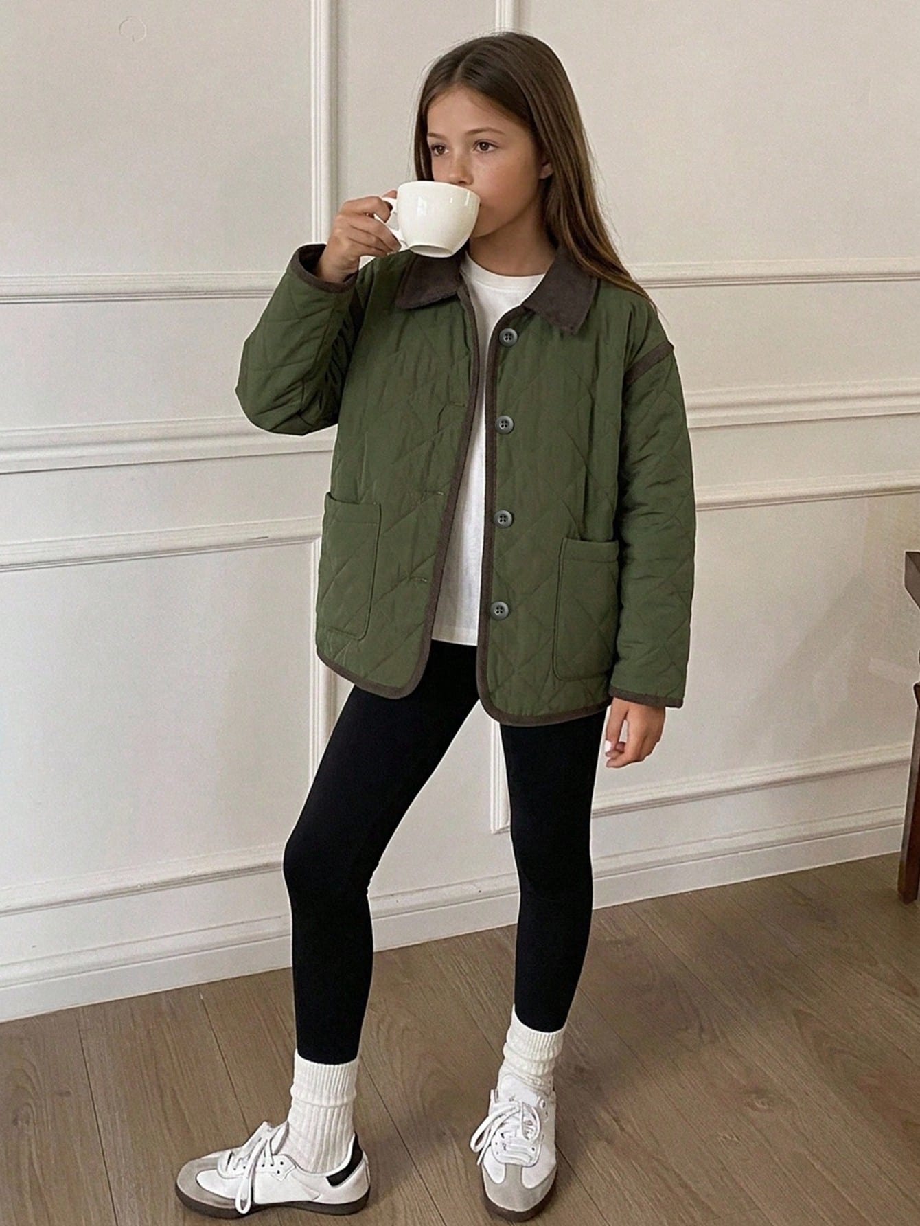Color Block Single-Breasted Casual Daily Winter Travel Padded Coat