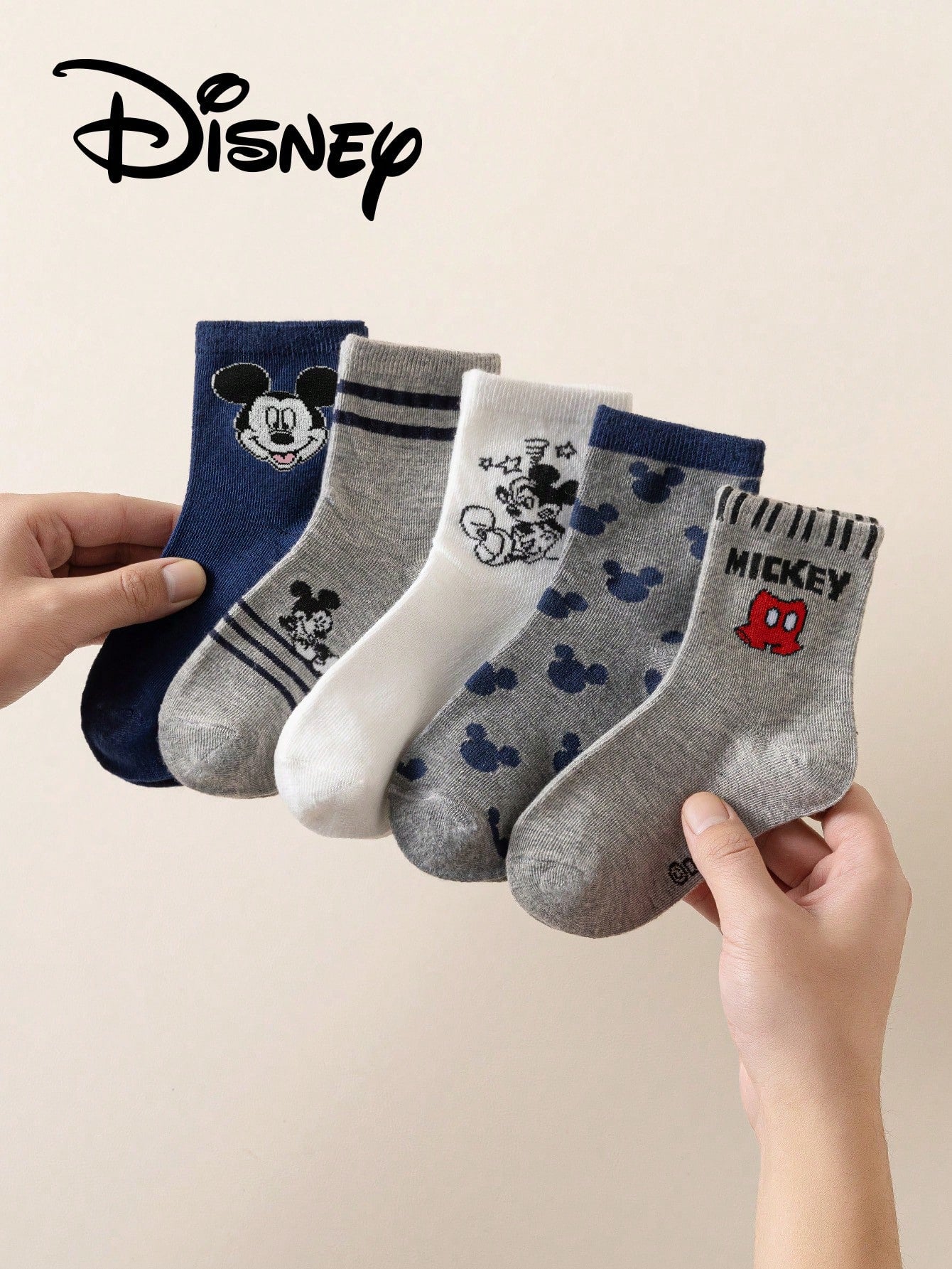 Disney 10/5/1 Pairs Children's Socks, Princess Series