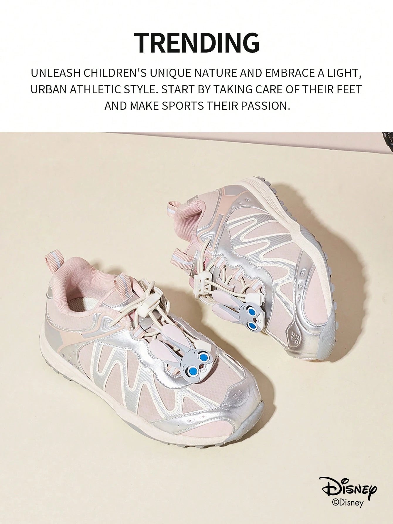 A Pair Of Disney Genuine Co Branded Zootopia2 Children's Sports Shoes