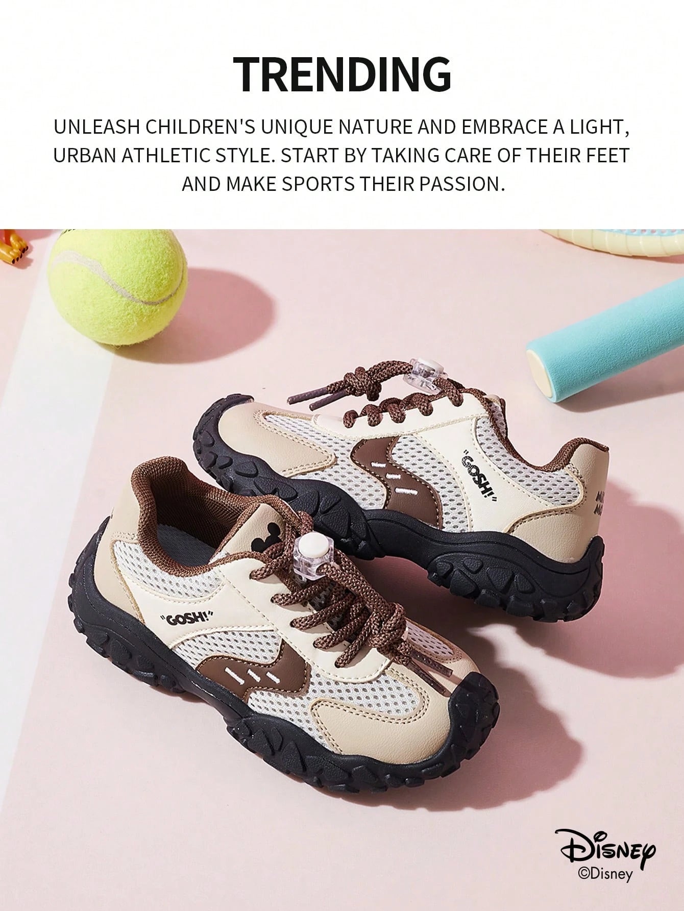 A Pair Of Disney Official Mickey Family Children's Sports Shoes