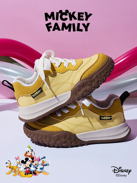 A Pair Of Disney Official Mickey Family Children's Sports Shoes Yellow