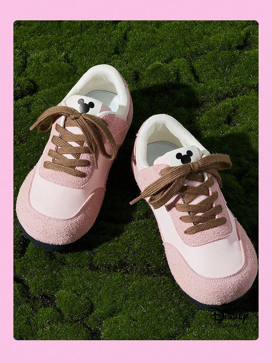 A Pair Of Disney Official Mickey Family Children's Sports Shoes Pink