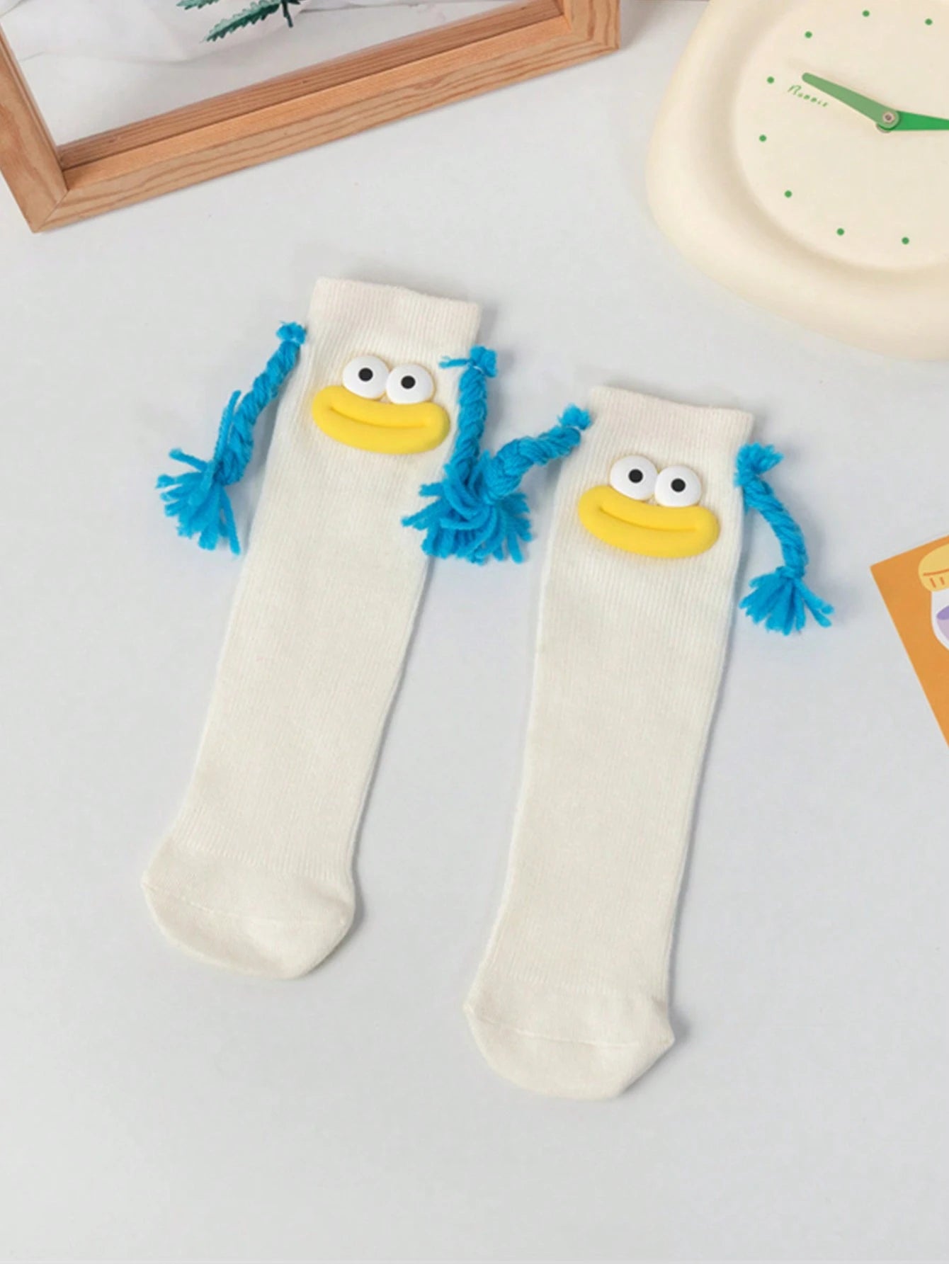 Dopamine Ribbon Sausage Mouth Long Socks