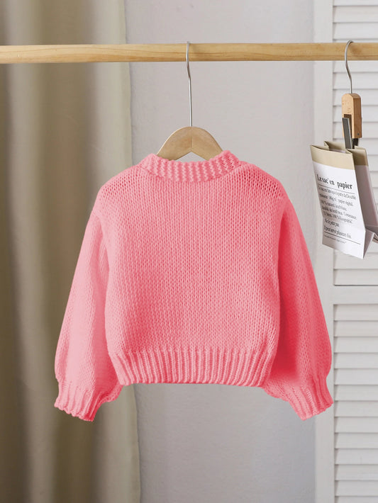 3D Heart Lantern Sleeve Long Sleeve Top