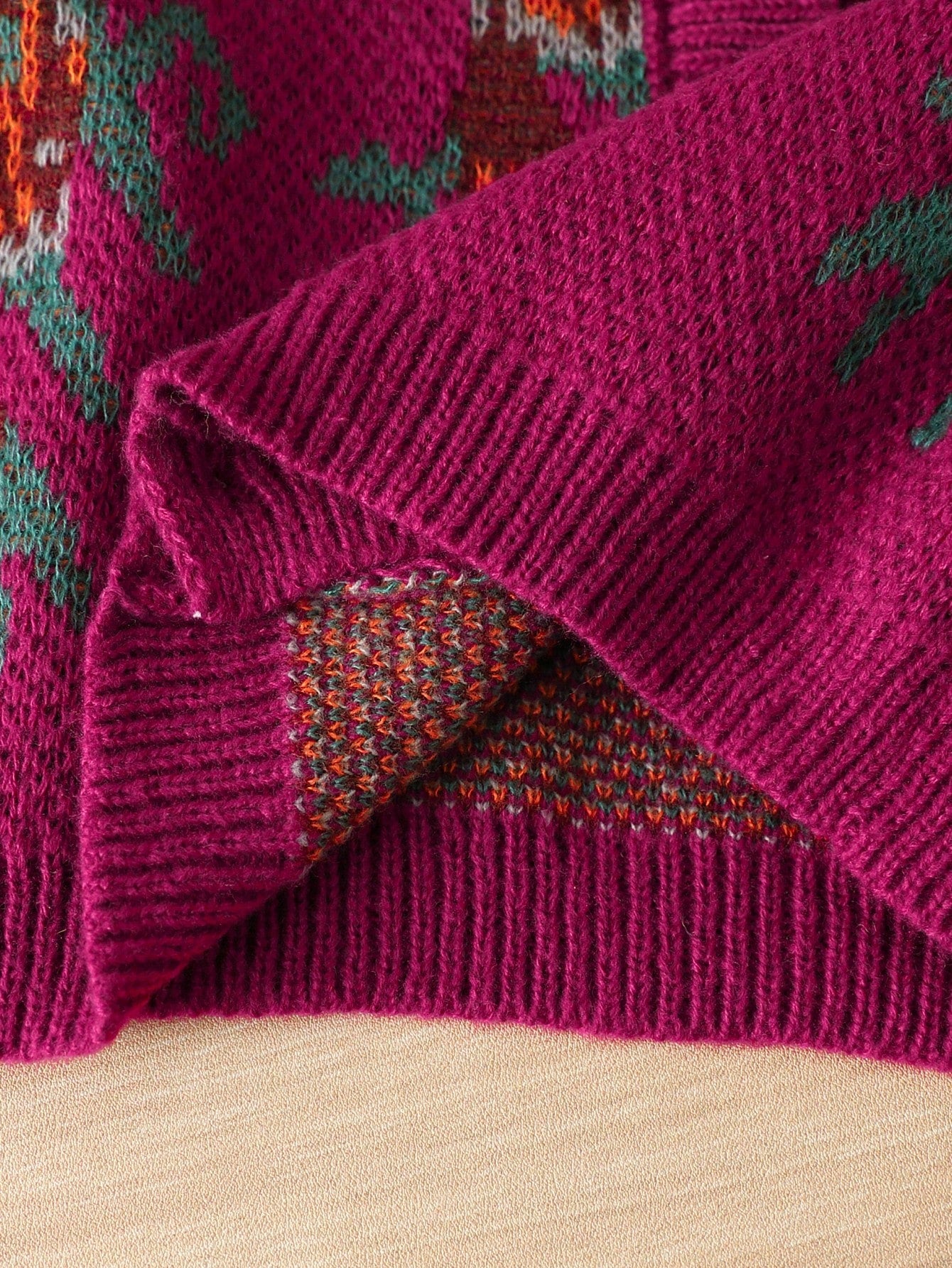 kids Young Girl's Pink Autumn School Knit Sweater Set