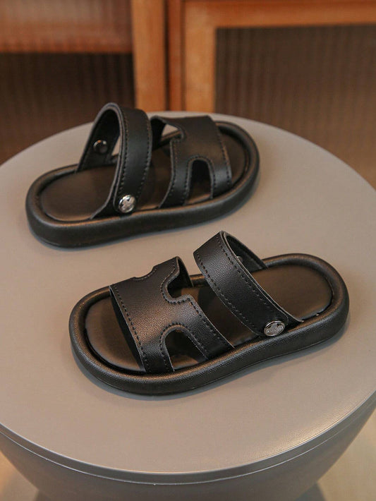 Boy Comfortable All-Match Sandals And Slippers For Beach EUR26 Black
