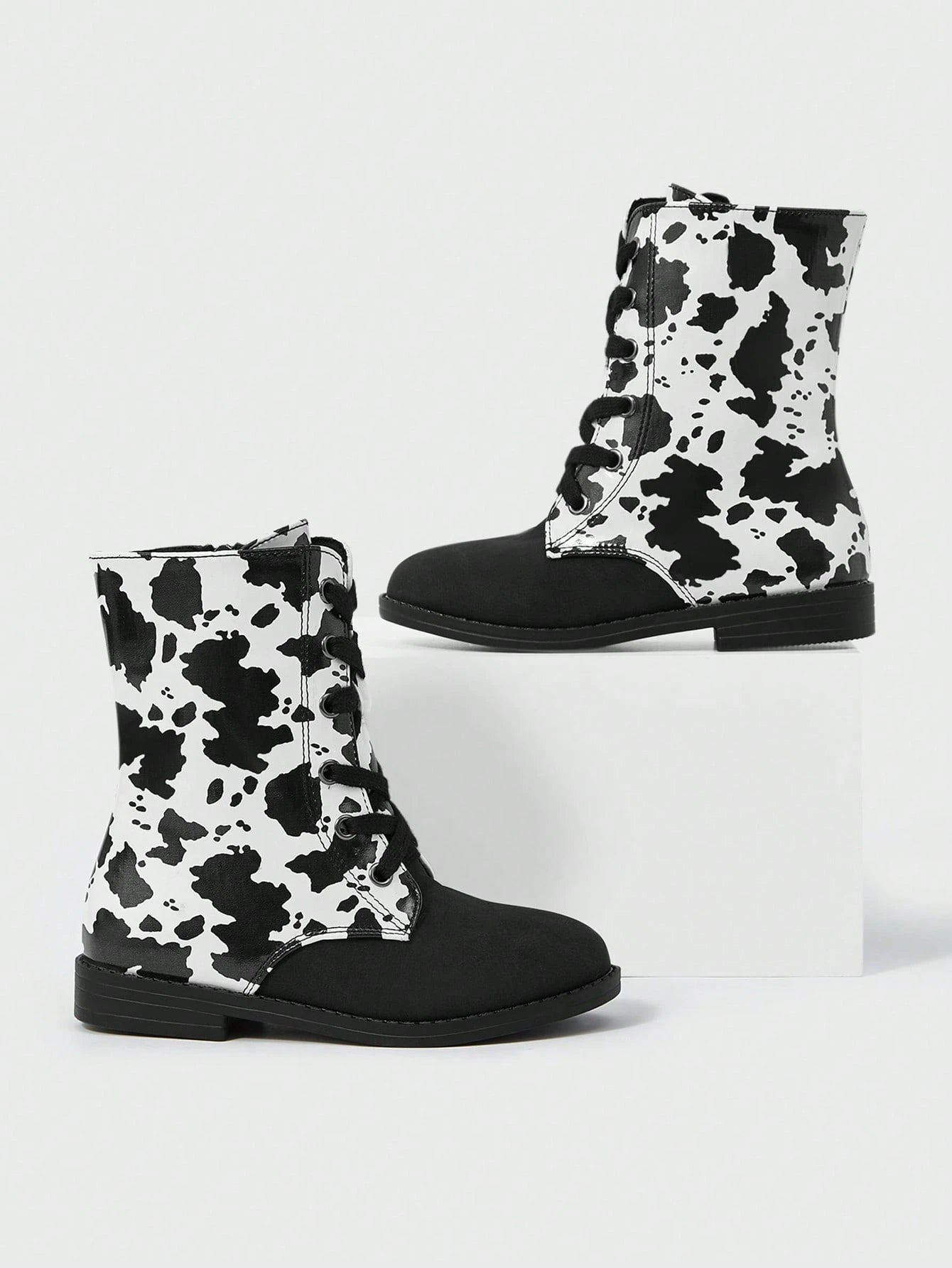 Patchwork & Graffiti Design Street Style Waterproof And Breathable Shoes For Girls