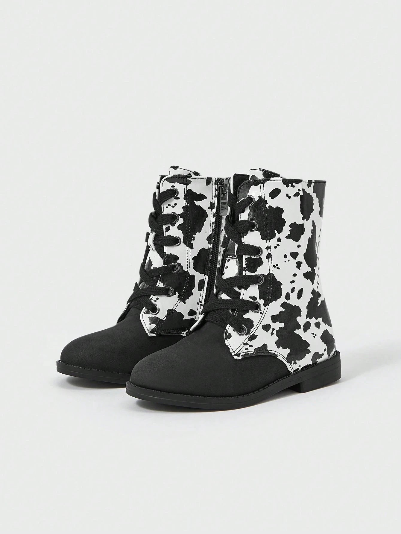 Patchwork & Graffiti Design Street Style Waterproof And Breathable Shoes For Girls