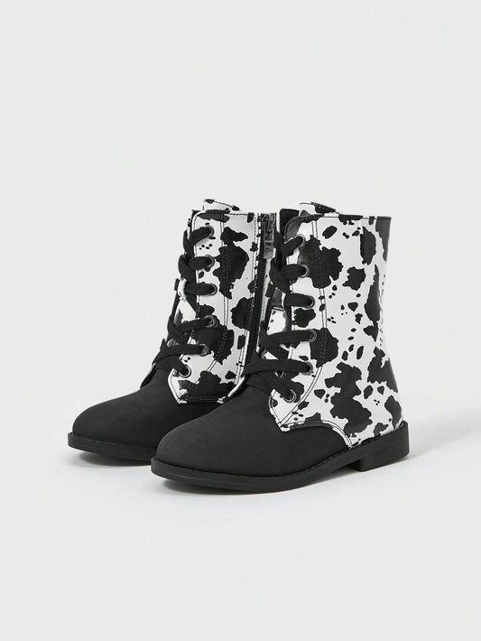 Patchwork & Graffiti Design, Street Style Waterproof And Breathable Shoes