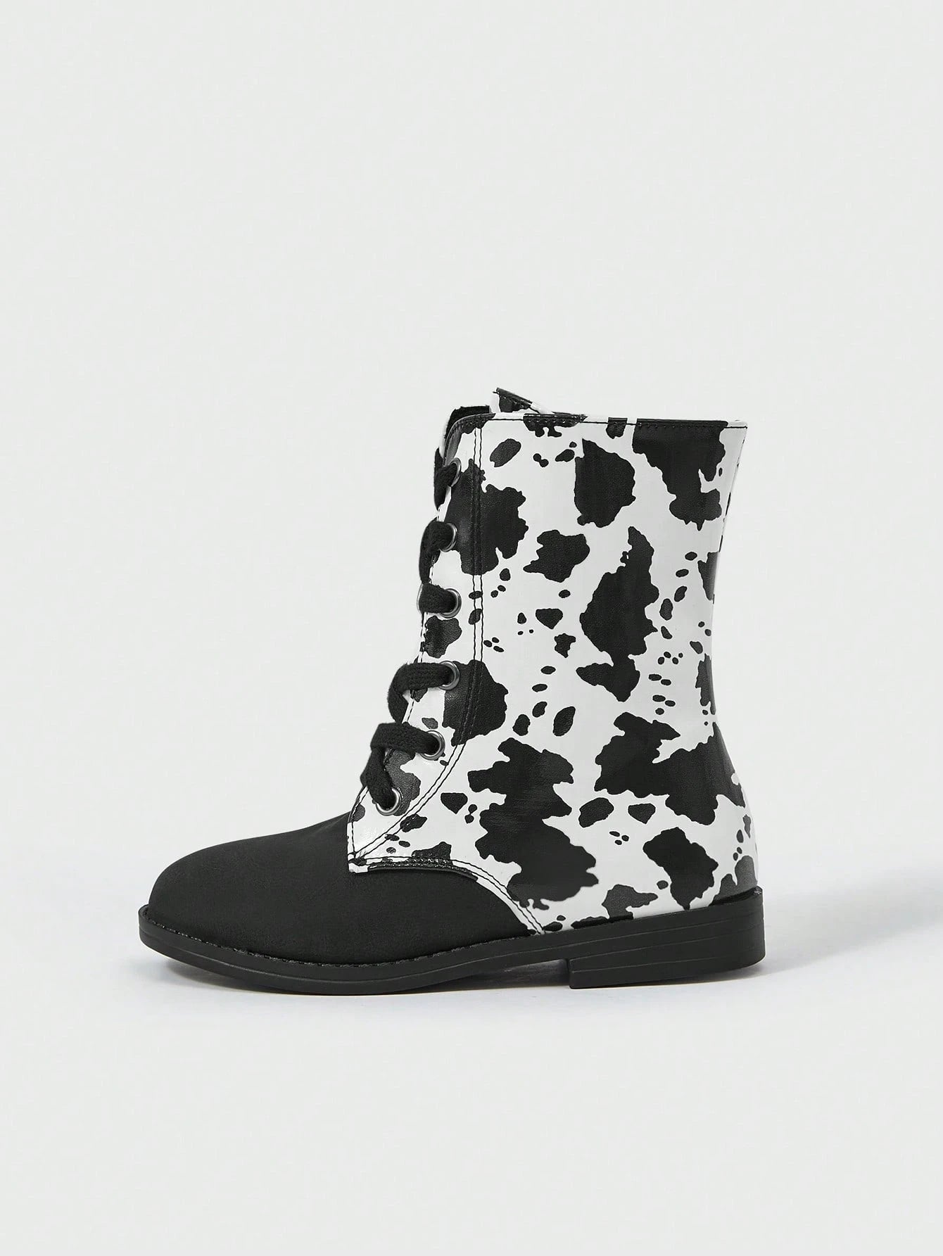 Patchwork & Graffiti Design Street Style Waterproof And Breathable Shoes For Girls