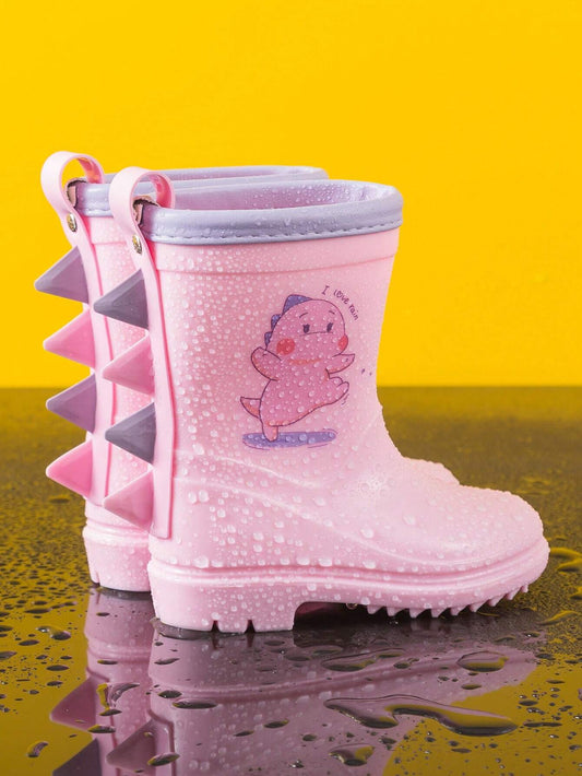 GentleChild Kids Waterproof Rain Boots Pink