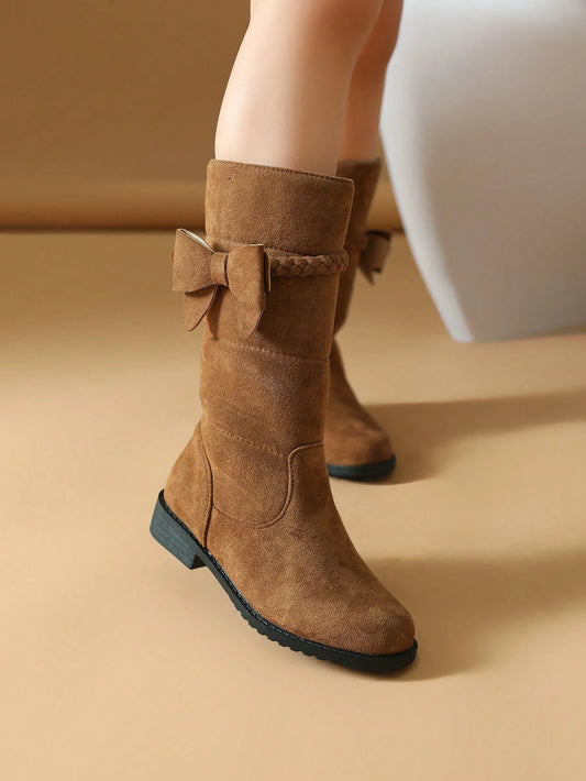 Girls Brown Boots, Children Shoes, Girls Boots