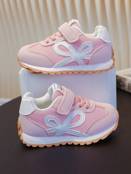 Girls Casual Sports Sneakers Kids Breathable Soft Sole Anti-Slip Trainers Pink