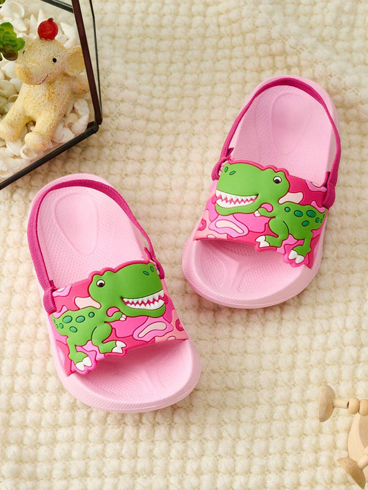 Girls' Pink Comfortable Casual Slippers 23
