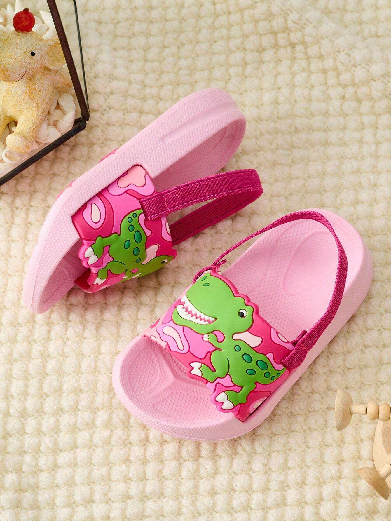 Girls' Pink Comfortable Casual Slippers