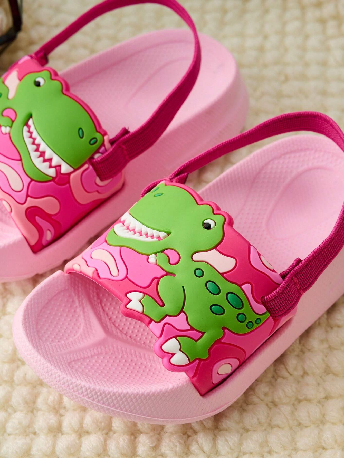 Girls' Pink Comfortable Casual Slippers