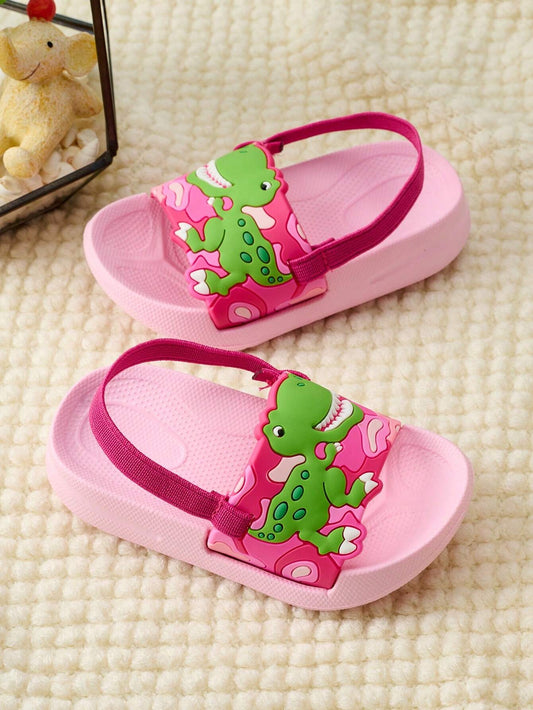 Girls' Pink Comfortable Casual Slippers