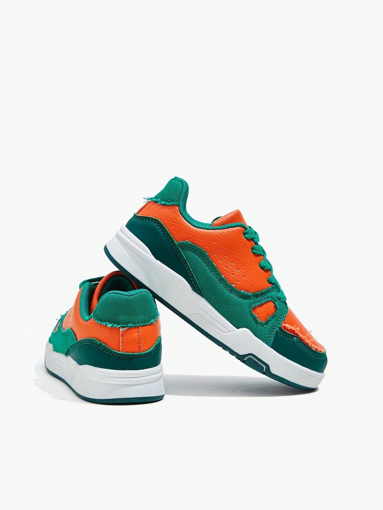 Cool Colorblock Flat Soft Bottom Casual Sports Shoes For Boys