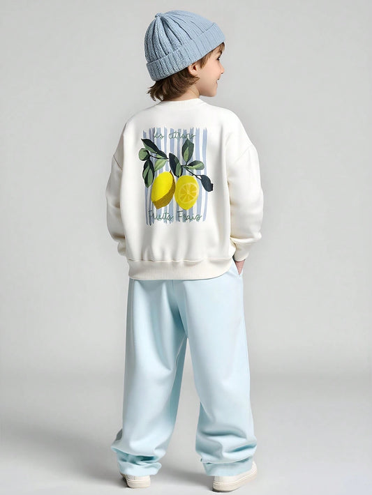 2pcs Young Boy Casual Set Multicolor