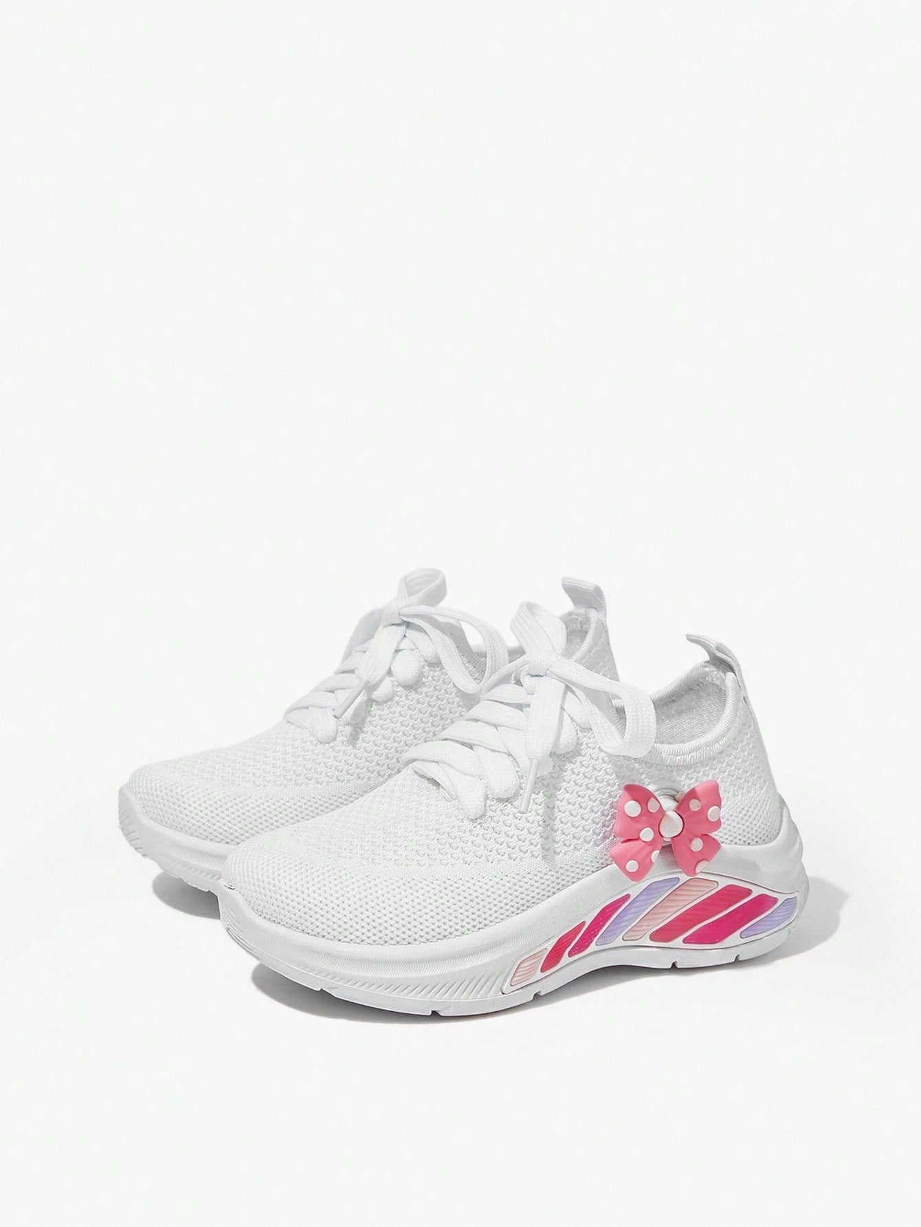 Soft Lace-Up Running And Student Shoes Kids Sneakers