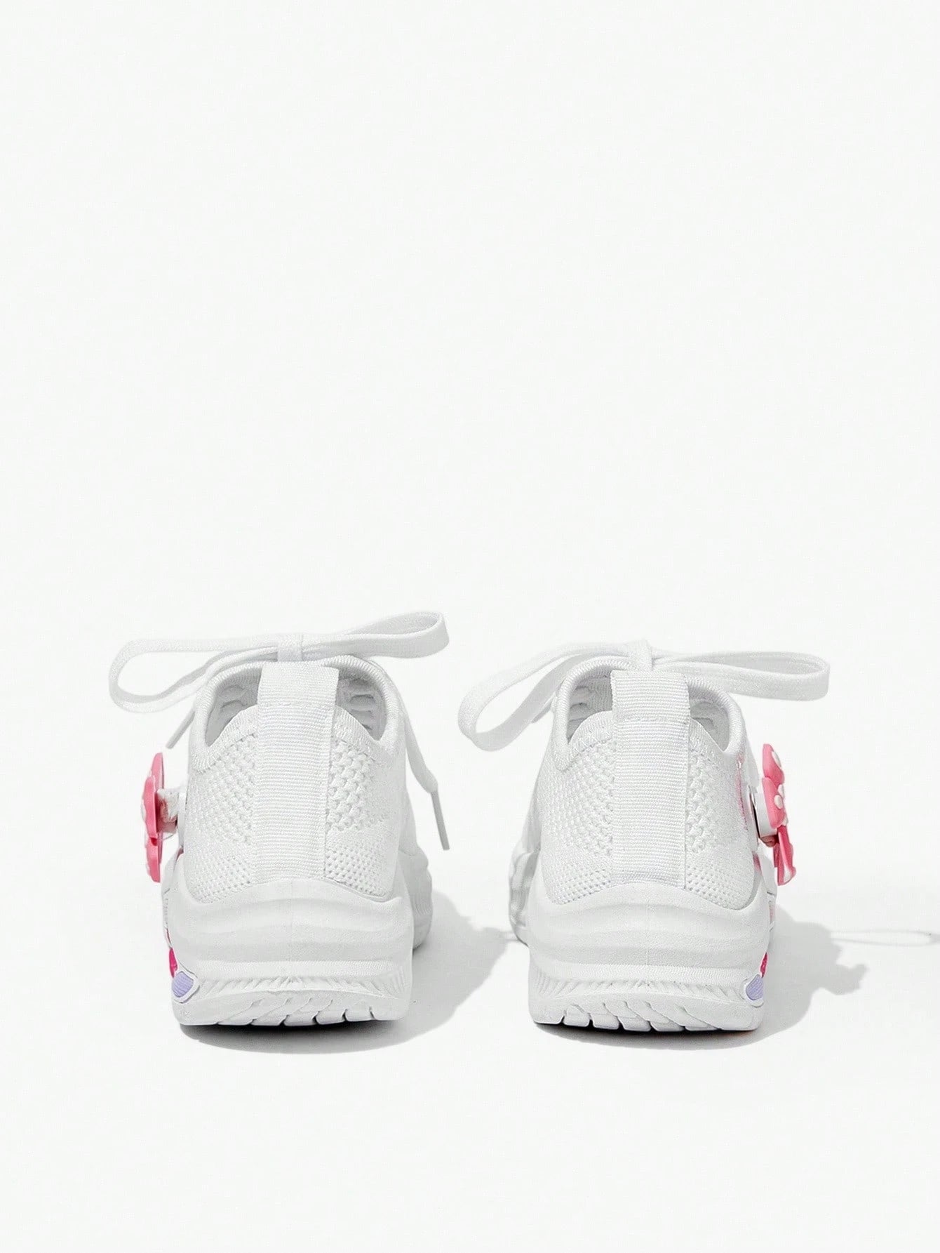Bow Flat Breathable, Soft Lace-Up Running And Student Shoes