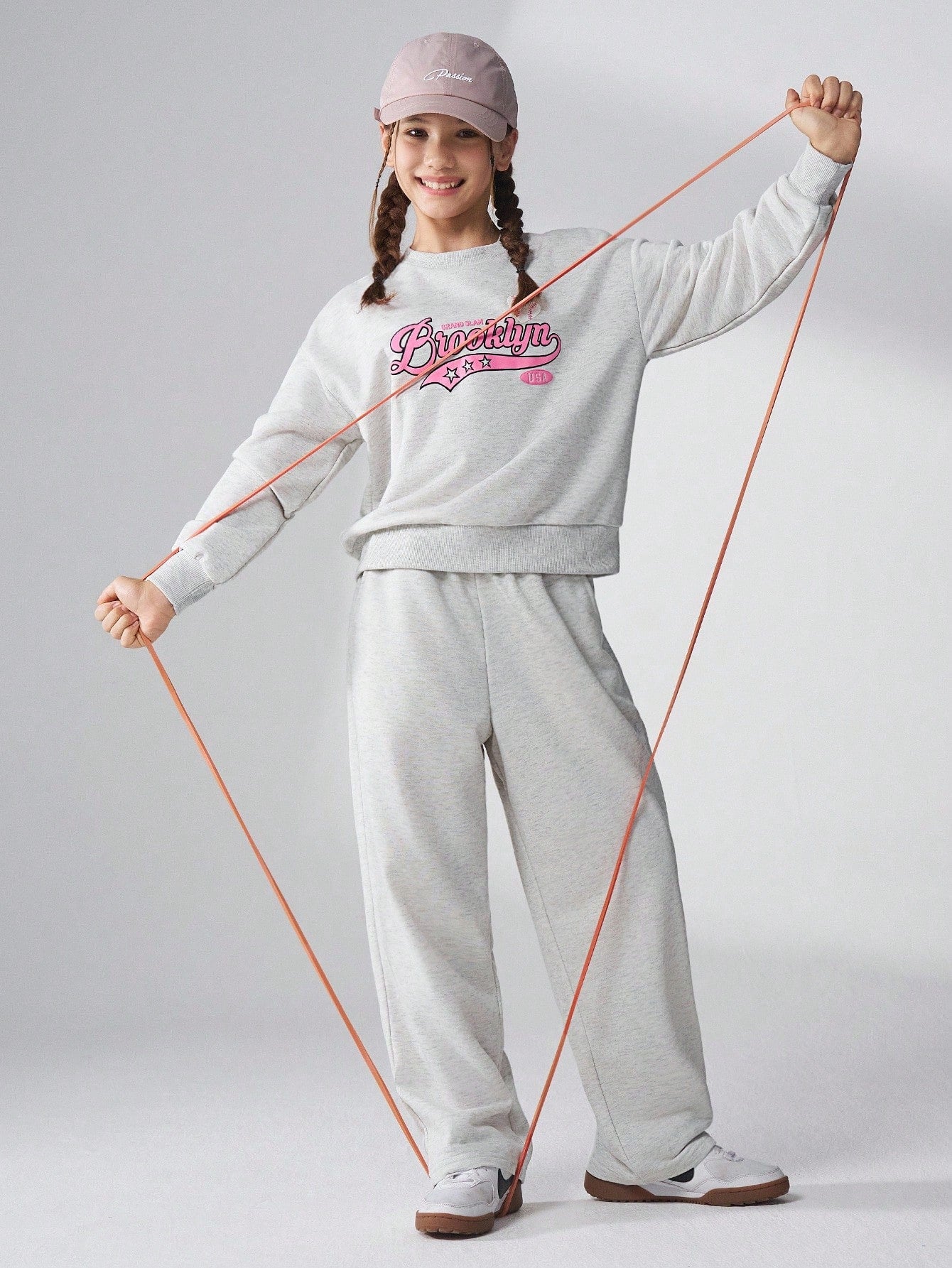 Tween Girls 2pcs Set Grey