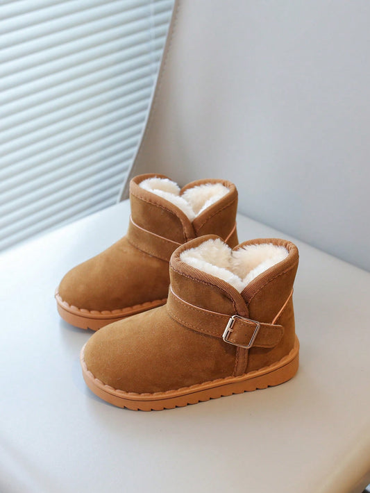 Girls Baby Warm Boots Brown