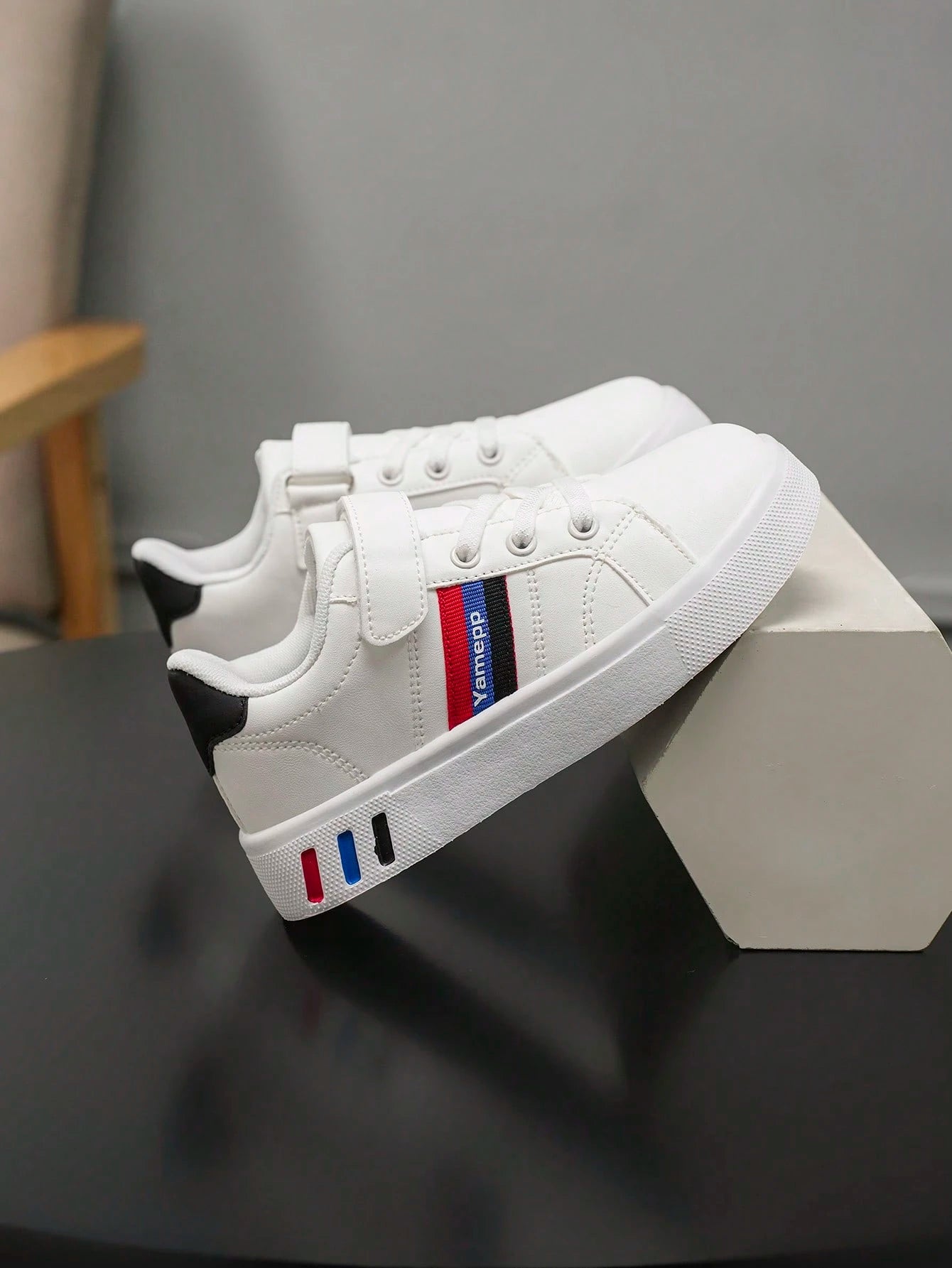 Elastic And Soft Patchwork Design Shoes