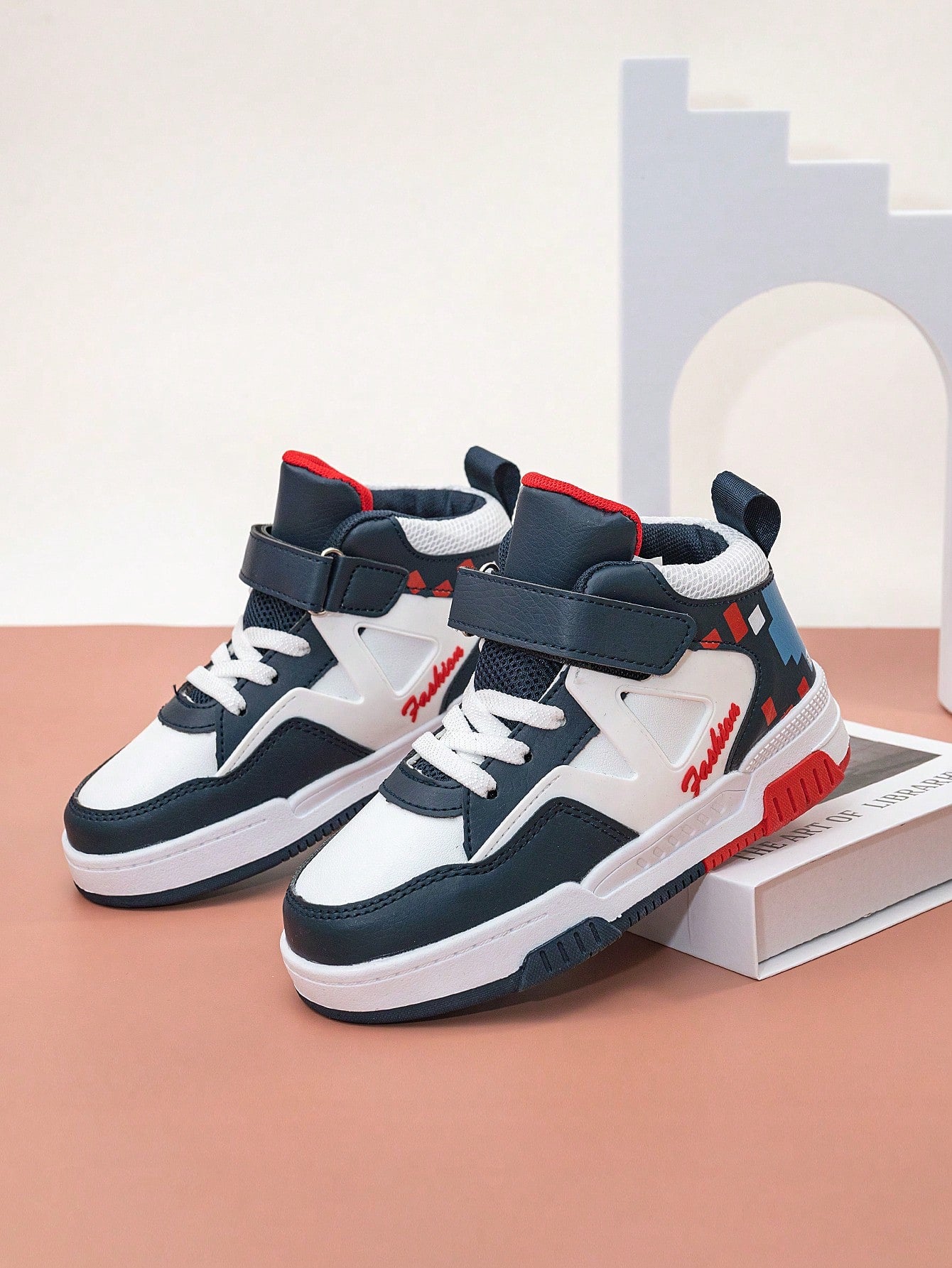 Mid-Top Canvas Sneakers, Non-Slip Sole Design