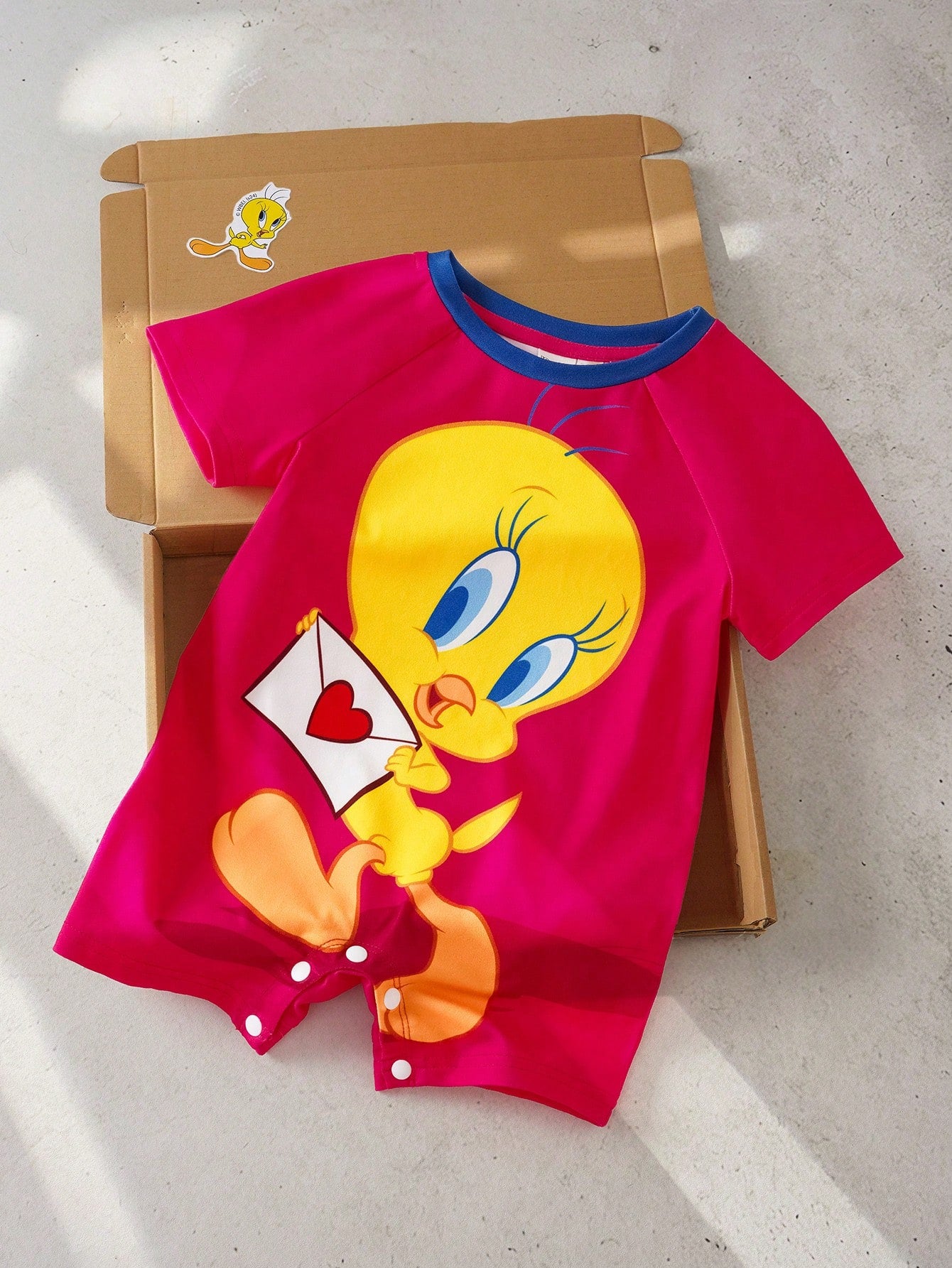 Cute Baby Girl Comfortable Round Neck Short Sleeve Romper