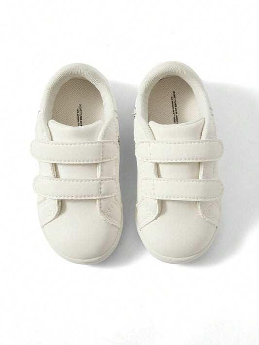 Children's Fashion Printed Casual White Shoes, Sports Shoes