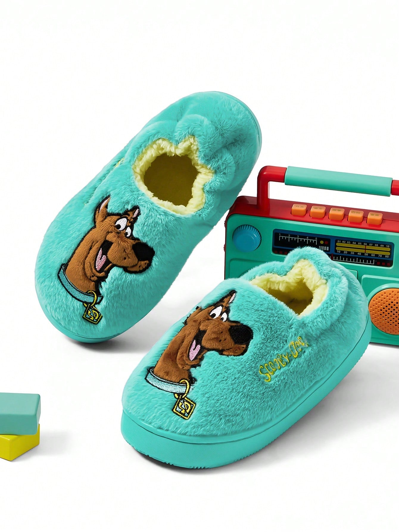 Green Children's Non-Slip Indoor Slippers Toddlers & Kids